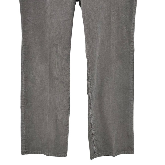 Vintage 80s Levi's Corduroy Pants High Rise Straight Leg Loose Fit Gray | 33" - Picture 4 of 14